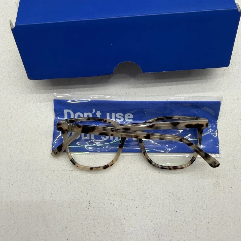 Muse Eyeglasses Square Brown Tortoise Shell Plastic Full Rim Womens 52-17-145
